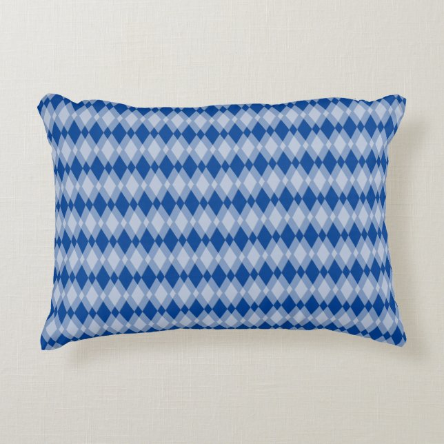 Pillow - Overlapping Diamonds Accent Kussen (Voorkant)