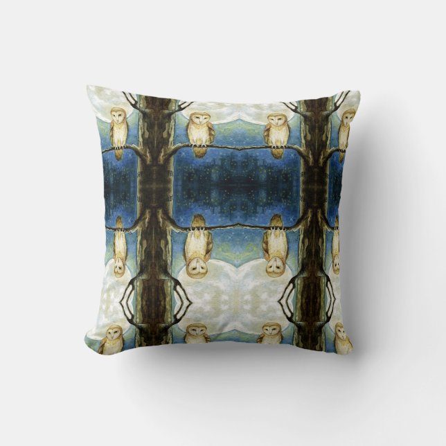 Pillow: "Parliament of Owls" Kussen (Voorkant)