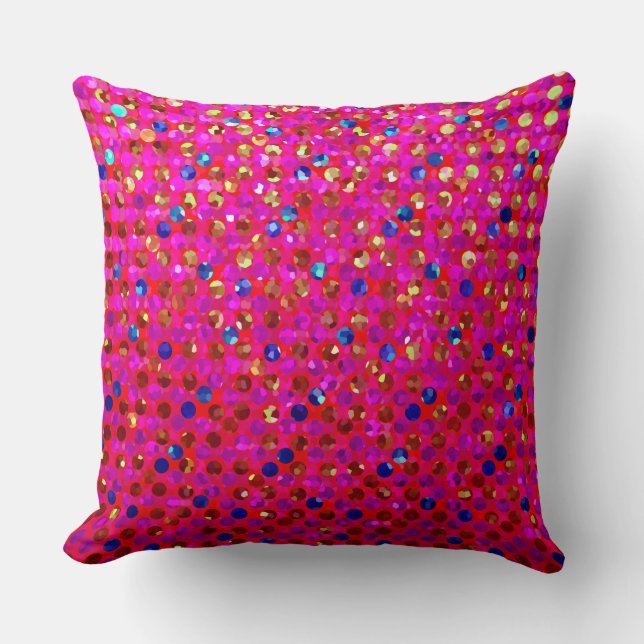 Pillow Polka Dot Sparkley Jewels Kussen (Voorkant)