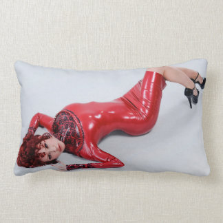 PILLOW - RED LATEX DRESS - Bianca Beauchamp Kussen