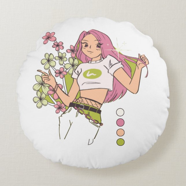 Pillow  rond kussen (Voorkant)