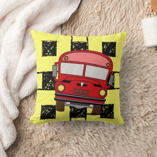 Pillow School Bus Kussen (Deken)
