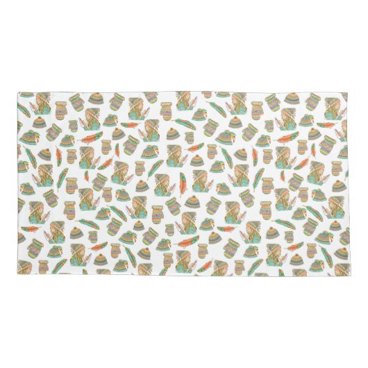 Pillow Sham Boho Pet Girl Kussensloop (Achterkant)