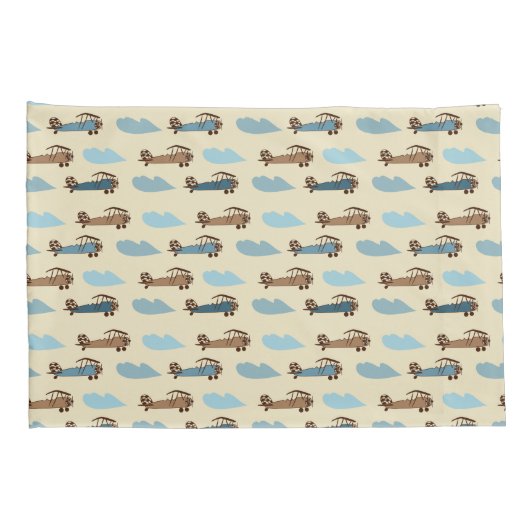 Pillow Sham Speelgoed-vliegtuig Kussensloop (Achterkant-Rechts)