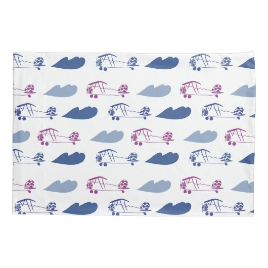 Pillow Sham Speelgoed-vliegtuig Kussensloop (Achterkant-Links)