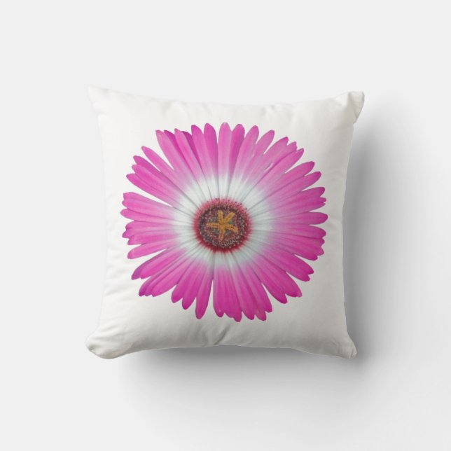 Pillow Shasta Daisy in "hot roze" Kussen (Voorkant)