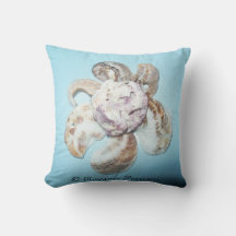 Pillow (ShellFlowerOnBlue) RFPMDesignes ©️ 2012