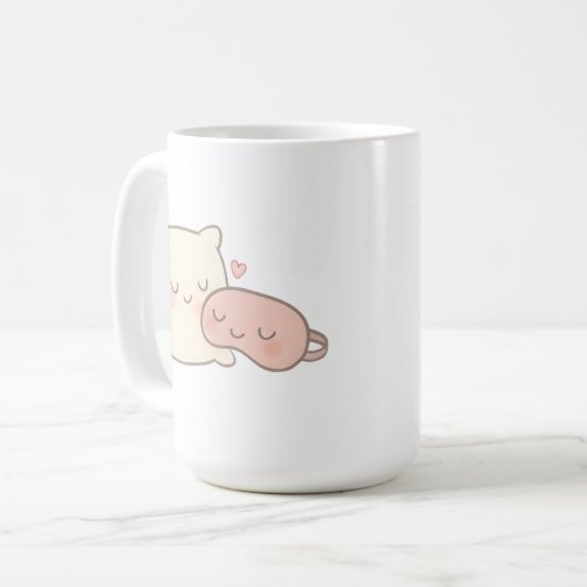 Pillow & Sleep Mask Koffiemok (Voorkant links)