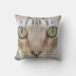 Pillow - Tabby Cat Face Kussen