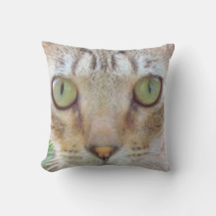 Pillow - Tabby Cat Face Kussen