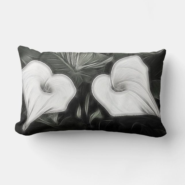 Pillow - Twee Calla Lilies Kussen (Voorkant)