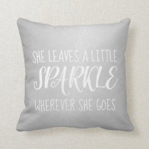 Pillow - verliet de Sparkle Confetti Silver