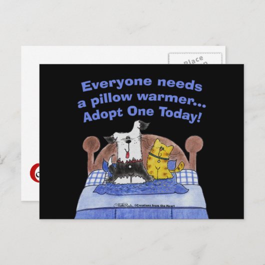 Pillow Warmers Briefkaart (Voorkant / Achterkant)