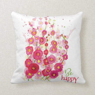 Pillow - Wees Happy Hollyhocks Kussen