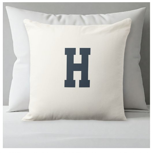 pillow with personalized letter kussen
