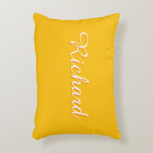 pillow yellow solid simple accent kussen (Voorkant(Verticaal))