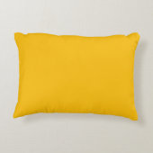 pillow yellow solid simple accent kussen (Achterkant)