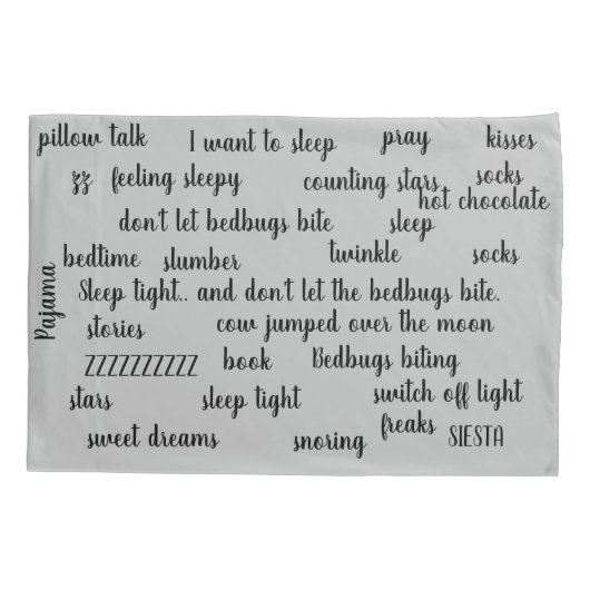 Pillowtalk, eenpiloot, standaardgrootte kussensloop (Achterkant)