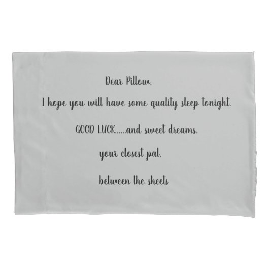 Pillowtalk, eenpiloot, standaardgrootte kussensloop (Voorkant)