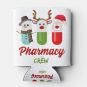Pills snowman reinders santa claus pharmaceutische blikjeskoeler (Achterkant)