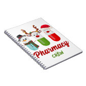 Pills snowman reinders santa claus pharmaceutische notitieboek (Rechterzijde)