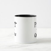 Piloot aangedreven door cafeïne mok (Midden)