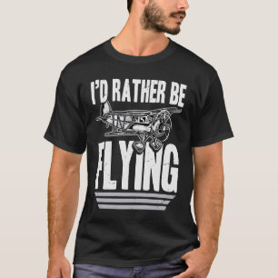 Piloot Airplane Vliegtuig Taildragger T-shirt