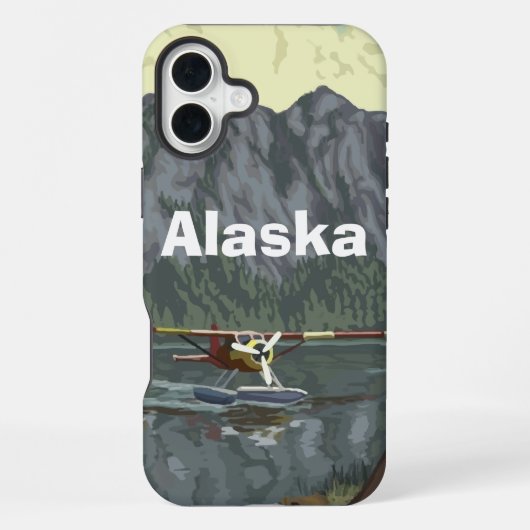 Piloot Alaska Vliegtuig iPhone Hoesje (Achterkant)