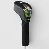 Piloot Aviation Industry Golfer op golfbal Golf Golfheadcover (Schuin)