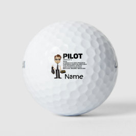 Piloot Aviation Industry Golfer op golfbal Golfballen