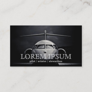Piloot Aviator Stewardess Plane Sky Post Port Visitekaartje