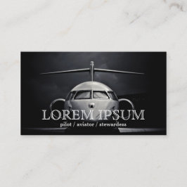 Piloot Aviator Stewardess Plane Sky Post Port Visitekaartje