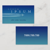 Piloot Aviator Stewardess Plane Sky Post Visitekaartje (Voorkant / Achterkant)