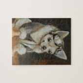 Piloot beste vriend Chihuahua puzzle Legpuzzel (Horizontaal)