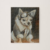 Piloot beste vriend Chihuahua puzzle Legpuzzel (Verticaal)