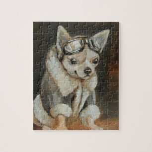 Piloot beste vriend Chihuahua puzzle Legpuzzel