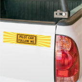 Piloot Car volg me Bumpersticker (Op Truck)