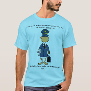 Piloot Cartoon Humor T-Shirt