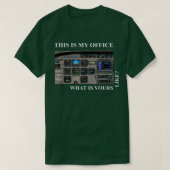 Piloot Cessna 172 Cockpit T-shirt (Design voorkant)