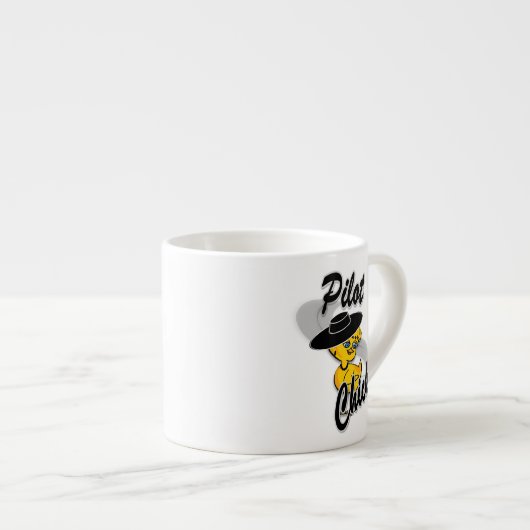 Piloot Chick #4 Espresso Kop (Voorkant rechts)
