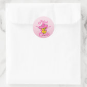 Piloot Chick #8 Ronde Sticker (Tas)
