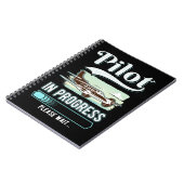 Piloot die het vliegtuig van Funny met piloot met  Notitieboek (Linkerzijde)