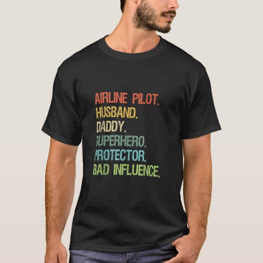 Piloot Echtgenoot Daddy Superheld DAD Tanktop (Voorkant)