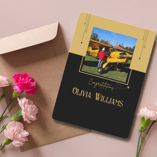 Piloot Eerste Solo Flight Photo, Custom Aviation K