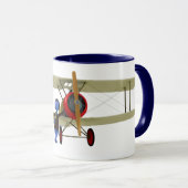 Piloot en vliegtuig mok (Voorkant rechts)