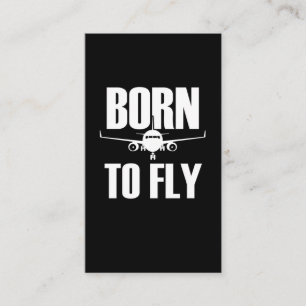 Piloot Fly Airplane Love Funny Pilots Visitekaartje