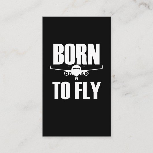 Piloot Fly Airplane Love Funny Pilots Visitekaartje (Voorkant)