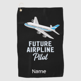 Piloot Future Airplane pilot Golfhanddoek