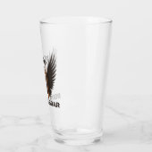 Piloot geboren om schedelvleugels te laten zweven  glas (Links)