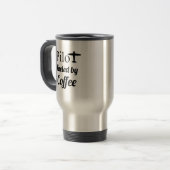Piloot gestimuleerd door koffie reisbeker (Voorkant links)